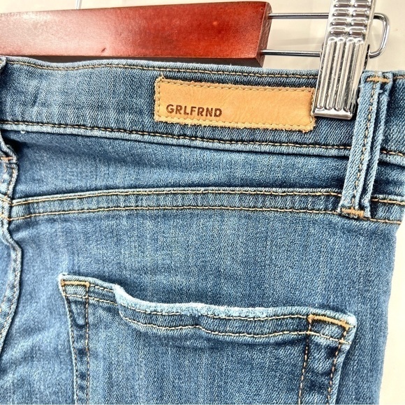 GRLFRND Woman's Medium Wash Distressed Kendal High-Rise Jeans Size 29 - Picture 9 of 13